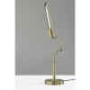Adesso Zane Desk Lamp: 17" Adjustable, 3-Level Touch Sensor, ETL Listed, Metal Shade, Includes LED Bulb -Adesso GUEST da789533 5eeb 46fd 98d6 56bf6baa176d