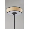 300W Harper Floor Lamp Black/Natural - Adesso -Adesso GUEST dc0c2bee 5945 4e12 830d 89a706de6fab