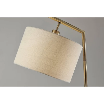 Reynolds Floor Lamp Antique Brass - Adesso 7 Reynolds Floor Lamp Antique Brass - Adesso - Image 5