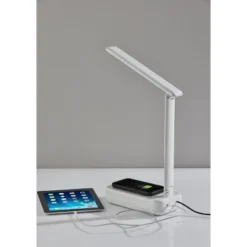 UV-C Sanitizing Table Lamp With Wireless Charging And Smart Switch White (Includes LED Light Bulb) - Adesso 11 UV-C Sanitizing Table Lamp With Wireless Charging And Smart Switch White (Includes LED Light Bulb) - Adesso -Adesso GUEST e43b1342 fc7e 4ca8 b24a b0e8e6f797cd