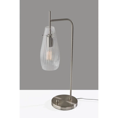 Layla Desk Lamp Brushed Steel - Adesso 3 Layla Desk Lamp Brushed Steel - Adesso