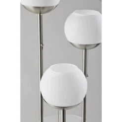 Bianca Shelf Floor Lamp Brushed Steel - Adesso -Adesso GUEST e7888e61 39f9 494b 98e6 44d164a48cad