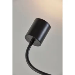 Adesso Rutherford Desk Lamp (Includes LED Light Bulb) Black: Travertine Base, Gooseneck, Touch Sensor -Adesso GUEST e8f5c6e9 c813 47cd 8d3c bc4a94cb5fc5