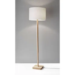 Ellis Floor Lamp Natural/Brown - Adesso -Adesso GUEST ea1a3447 1399 4766 bf3d da0e779a2436