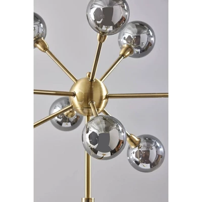 Adesso Starling Floor Lamp (Includes LED Light Bulb) Brass: Modern 9-Light, Dimmable, Touch Sensor, ETL Listed 3 Adesso Starling Floor Lamp (Includes LED Light Bulb) Brass: Modern 9-Light, Dimmable, Touch Sensor, ETL Listed
