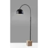 Adesso Wilder Arc Lamp Black: Modern Metal Dome Shade, ETL Listed, 77" Height, No Bulbs Included -Adesso GUEST ee86e776 2231 48ba a6d3 7e72798f9a65