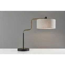 Jacob Table Lamp Black/Brass - Adesso -Adesso GUEST ef1bfbd5 fd99 48c1 854c 33c2f0c73417