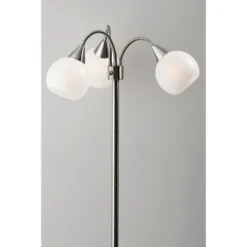 65.5" Phillip 3-Arm Floor Lamp Steel - Adesso 11 65.5" Phillip 3-Arm Floor Lamp Steel - Adesso -Adesso GUEST ef3af527 dca4 4893 8670 b847b693de29