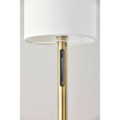 Adesso Matilda Floor Lamp (Includes LED Light Bulb) With Smart Switch Brass: Touch Sensor, Dimmable, Metal Body 4 Adesso Matilda Floor Lamp (Includes LED Light Bulb) With Smart Switch Brass: Touch Sensor, Dimmable, Metal Body - Image 2