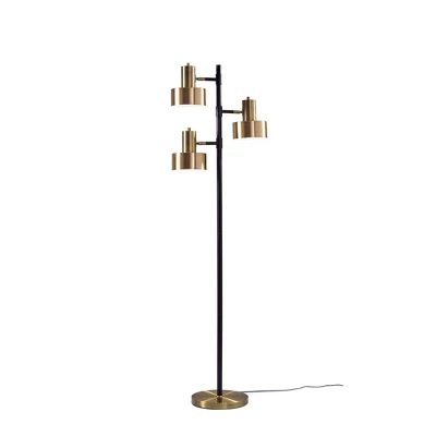 66.5" Clayton Tree Lamp Matte Black - Adesso 4 66.5" Clayton Tree Lamp Matte Black - Adesso - Image 2