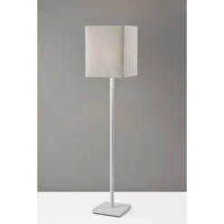 Estelle Floor Lamp Matte White - Adesso -Adesso GUEST f9330b04 e1b4 40d9 98b5 e9e48200d3db