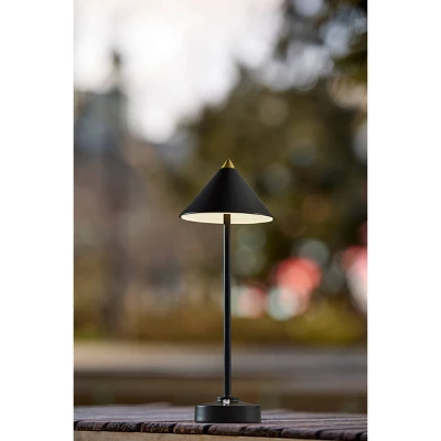 Adesso Ritchie Cordless Table Lamp: 15" Height, Touch Dimmer, IPX4, Metal Shade, UL Listed 5 Adesso Ritchie Cordless Table Lamp: 15" Height, Touch Dimmer, IPX4, Metal Shade, UL Listed - Image 3